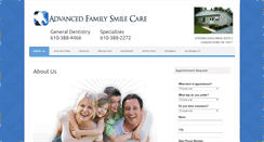Desktop Screenshot of advancedfamilysmilecare.com