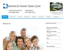 Tablet Screenshot of advancedfamilysmilecare.com